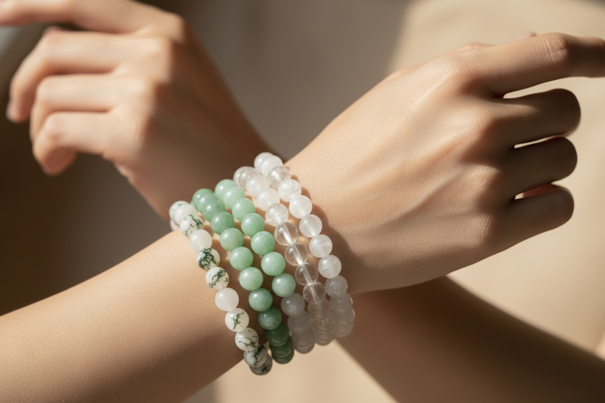 Aura's Round Bead Bracelets