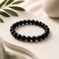 Shungite Round Bead Bracelet