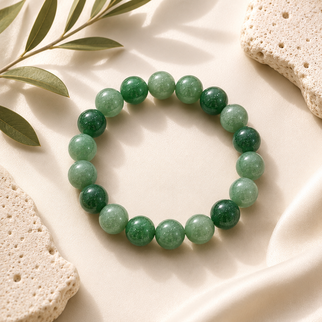 Aventurine Round Bead Bracelet