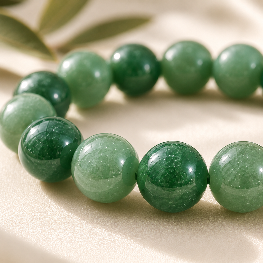 Aventurine Round Bead Bracelet