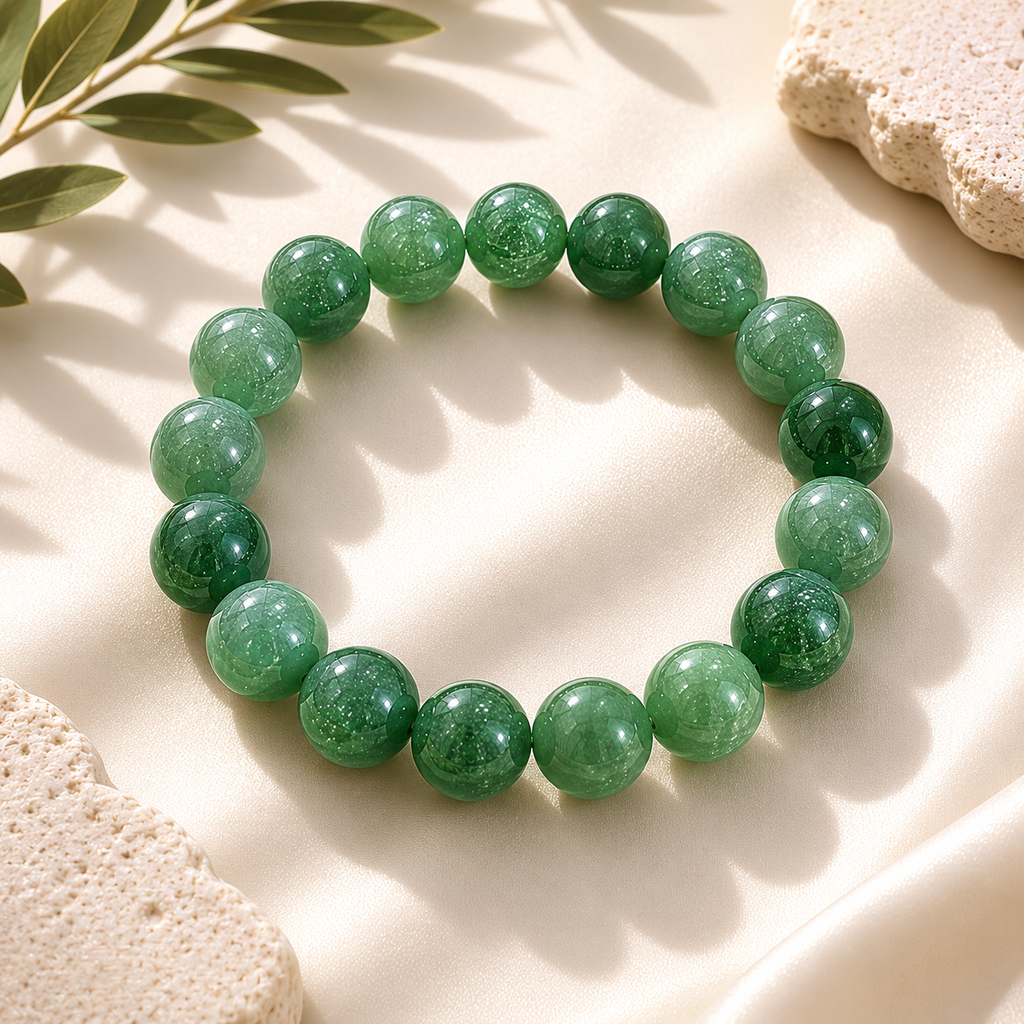 Aventurine Round Bead Bracelet