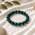Chrysocolla Round  Bead Bracelet