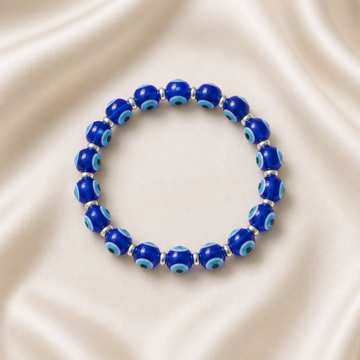 Evil Eye with hematite Bead Bracelet
