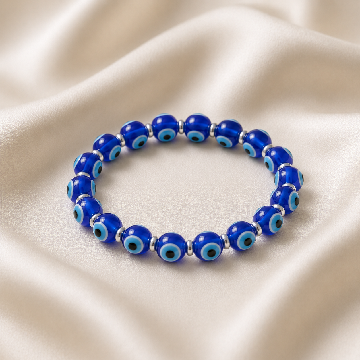 Evil Eye with hematite Bead Bracelet