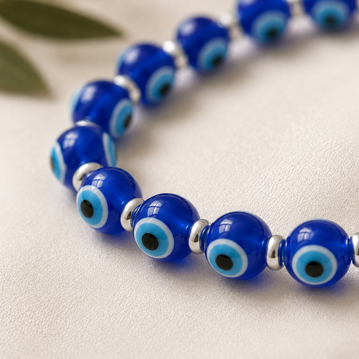 Evil Eye with hematite Bead Bracelet
