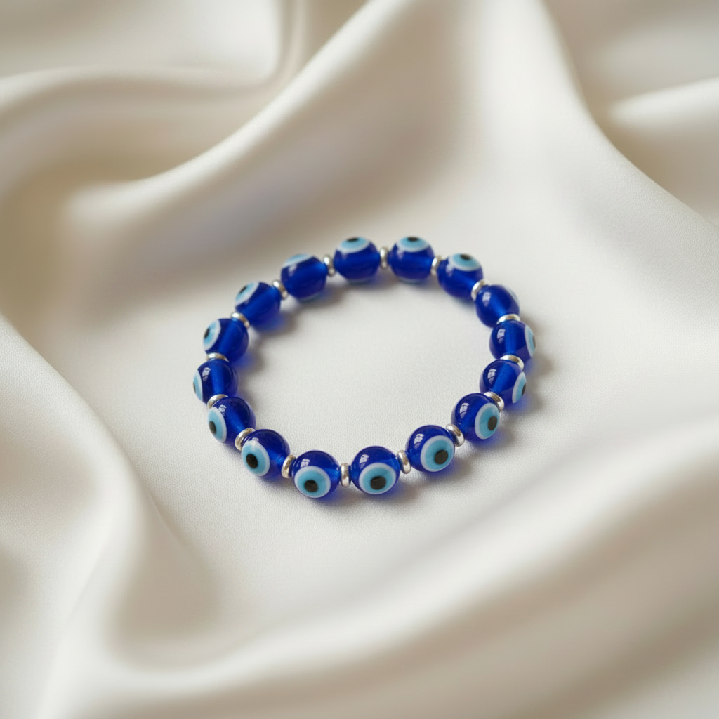 Evil Eye with hematite Bead Bracelet