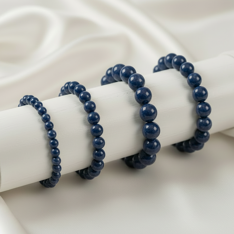 Sodalite Round Bead Bracelet